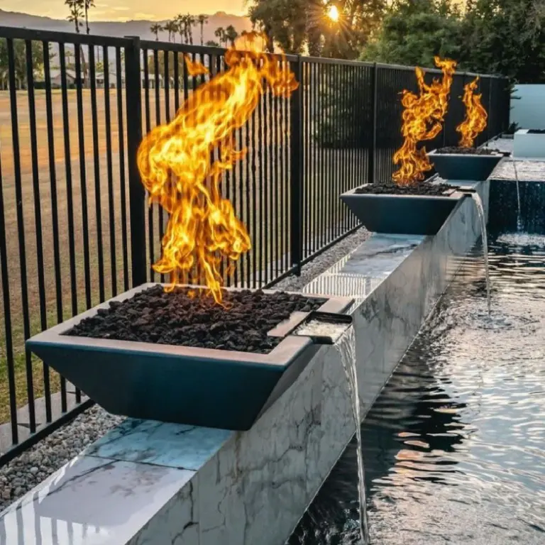 Pool fire features in Louisiana